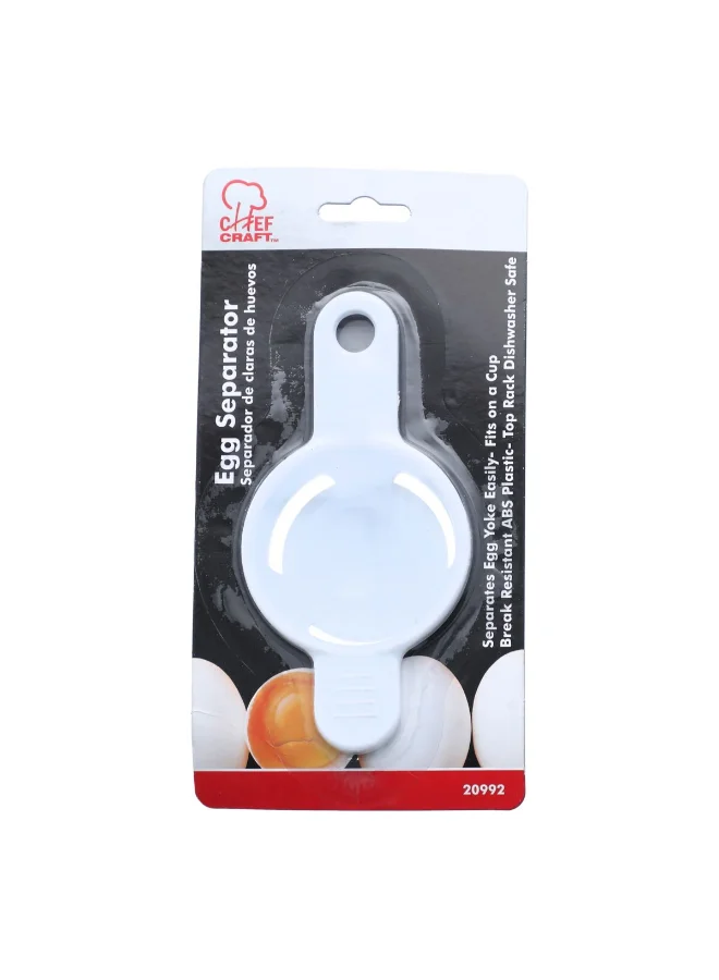 Chef Craft Egg Separator White 12.7 x 3.8 x 8.89 cm 20992