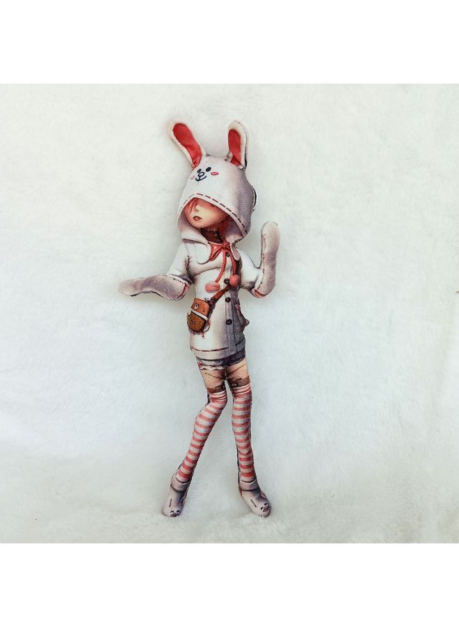 Luca Rat Dry Fifth Personality Plush Doll Abstract No White Edge Hands And Feet With Iron Wire-Specifications:40cm-Color:Rabbit Ears Insect Scholar  - Image 1