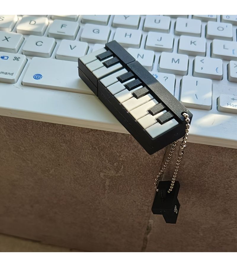 محرك أقراص فلاش USB 2.0 بسعة 8 جيجابايت بتصميم مفاتيح البيانو، قرص U محمول هدية لعشاق الموسيقى - Image 2