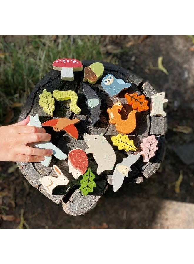 Tender Leaf Toys - Stacking Forest - Wooden Animal Balancing Game for Children and Toddlers - Manual Dexterity and Cognitive Development for Ages 18 Months+ - Image 3