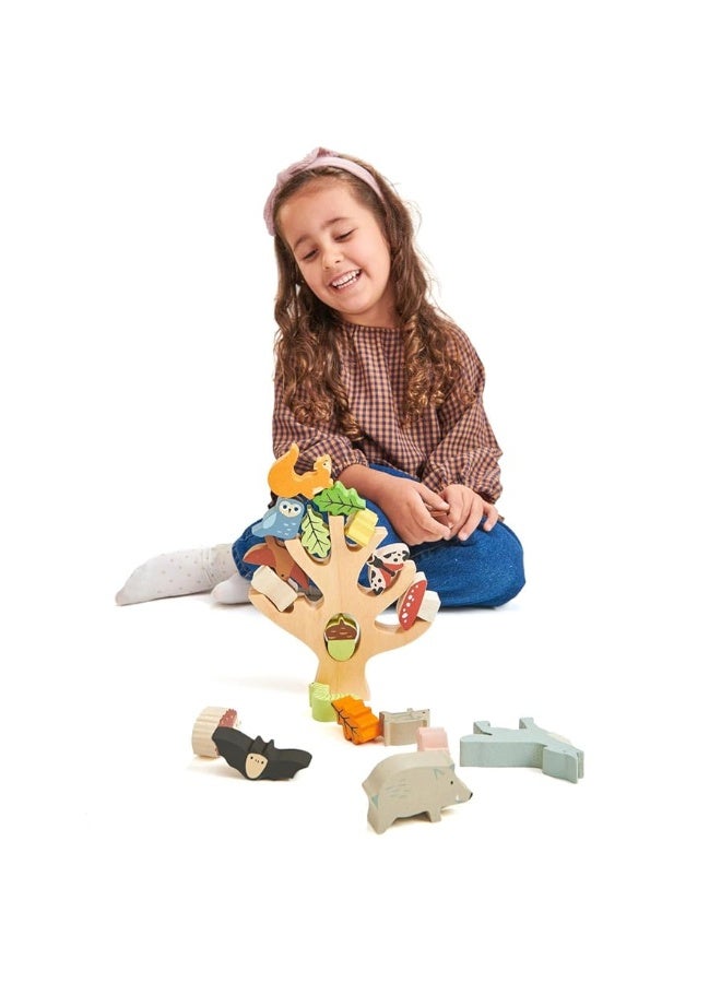 Tender Leaf Toys - Stacking Forest - Wooden Animal Balancing Game for Children and Toddlers - Manual Dexterity and Cognitive Development for Ages 18 Months+ - Image 4