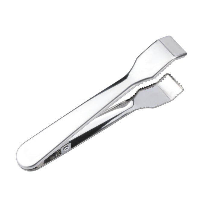 ICE TONGS FOR ICE BUCKET STAINLESS STEEL FOOD SERVING TONGS WITH CLAW GRIP TEETH 67 INCHES PERFECT FOR BLOCK ICE SUGAR CUBES BAR HOTEL HOME KITCHEN SILVER