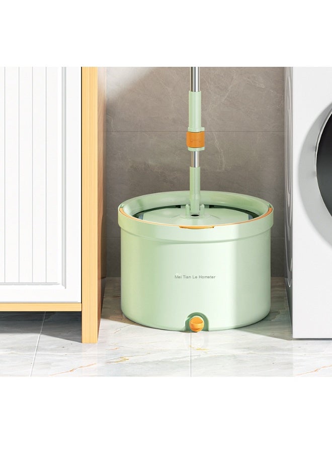 NIBEMINENT Rotary Extruded Mops And Bucket Microfiber Mops Mat Hands-Free Floor Cleaning Mops - Image 4