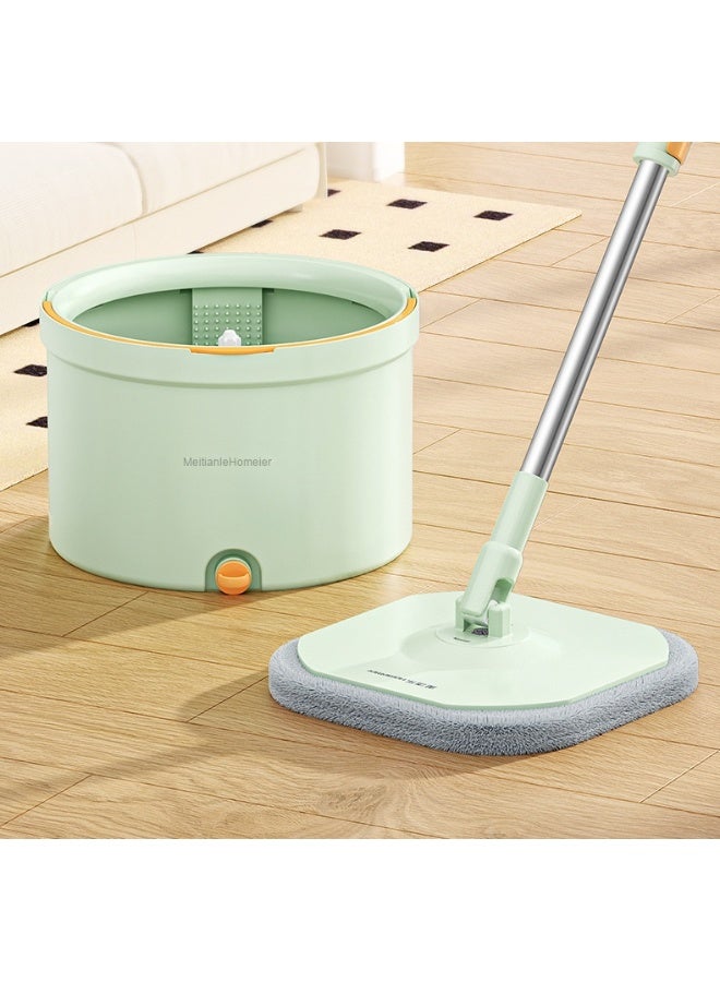 NIBEMINENT Rotary Extruded Mops And Bucket Microfiber Mops Mat Hands-Free Floor Cleaning Mops - Image 5