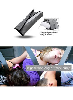 Digipace Car Seat Belt Pillow Soft Car Headrest Neck Support Headrest Seat Belt Pillow Cover Suitable for Children Babies Adults Gray  - Image 3