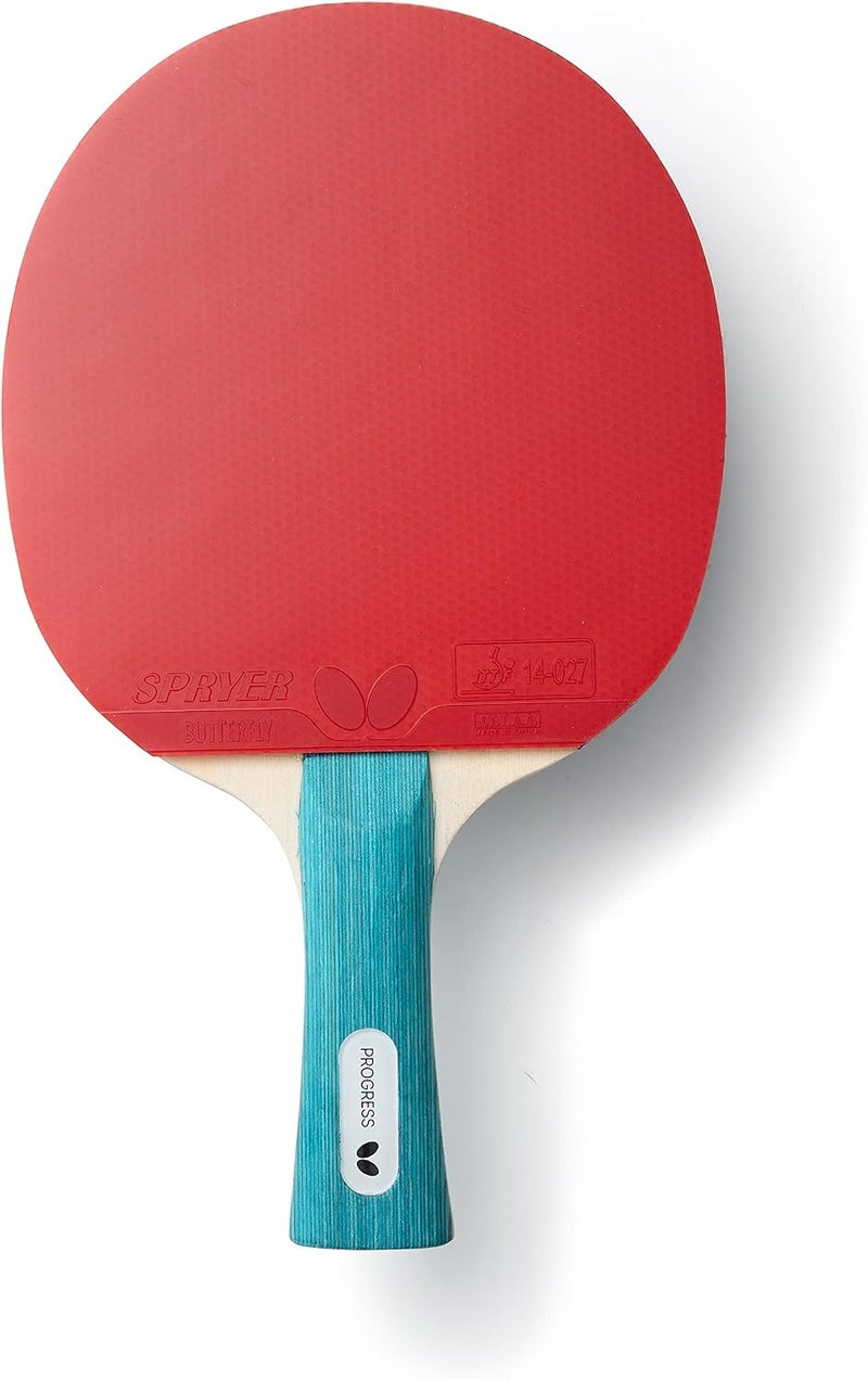 Butterfly Progress Table Tennis Bat, Black/Red - Image 2