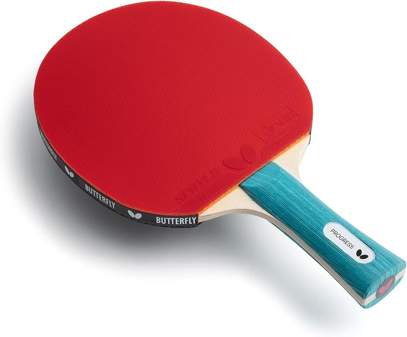 Butterfly Progress Table Tennis Bat, Black/Red - Image 3