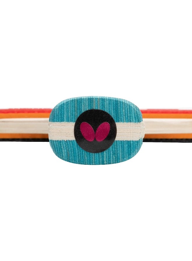 Butterfly Progress Table Tennis Bat, Black/Red - Image 5