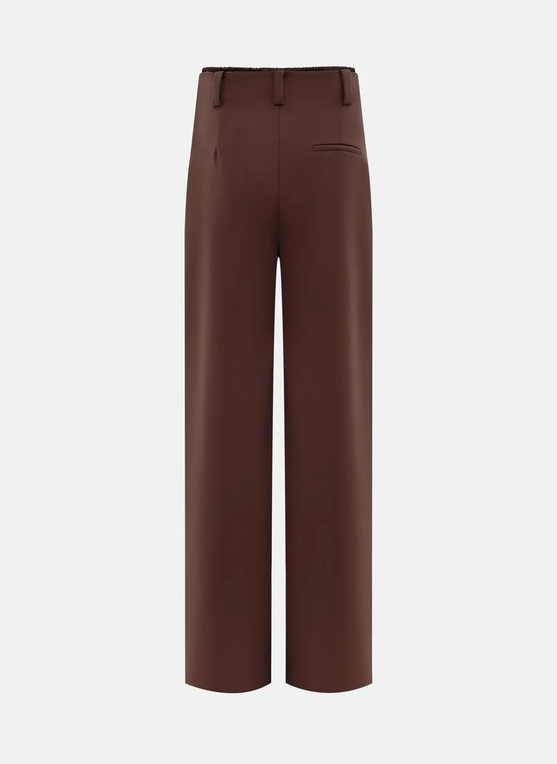 Lichi Flared suiting trousers with waist pleats