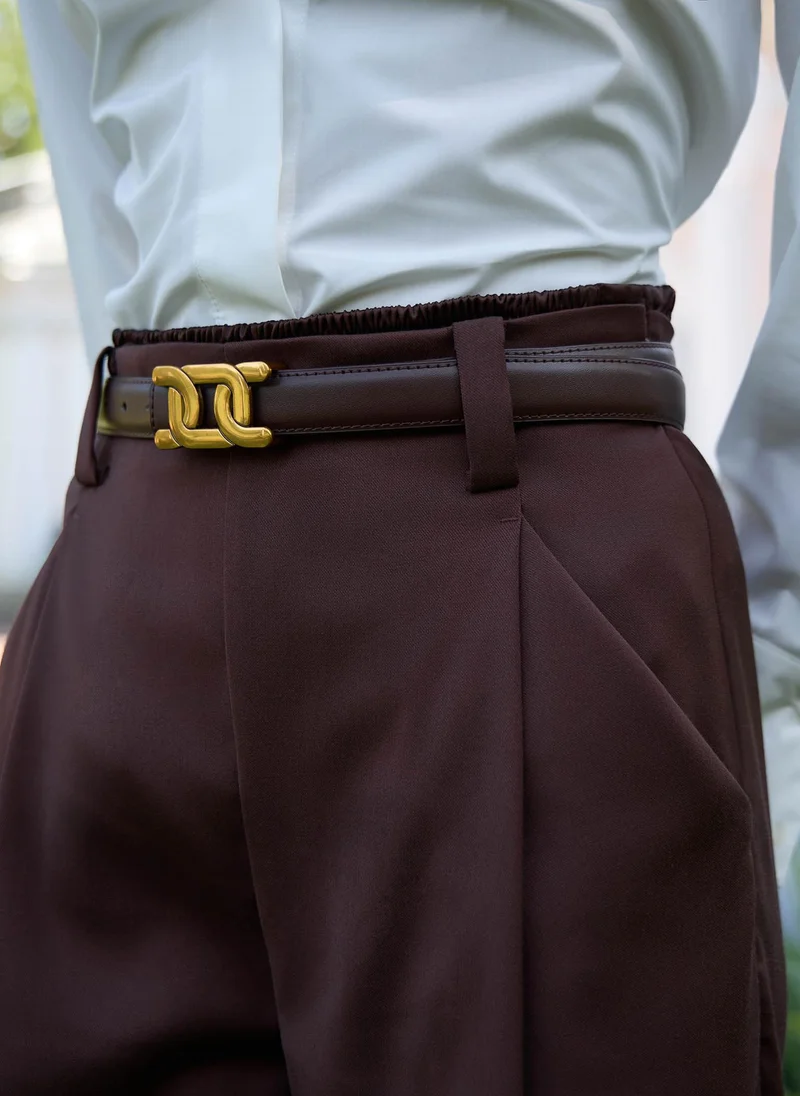 Lichi Flared suiting trousers with waist pleats