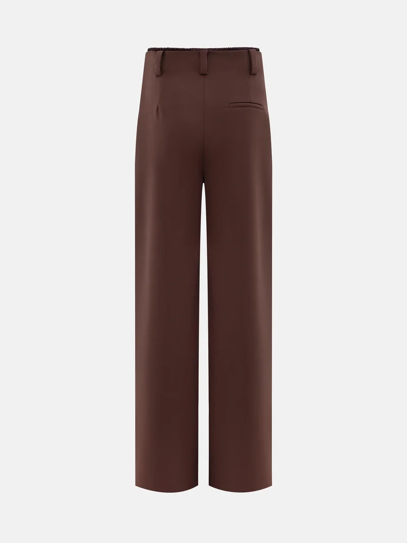 Lichi  Flared suiting trousers with waist pleats for Women | Best Price UAE