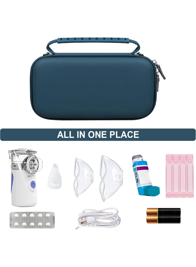 Hard Protective Case for Portable Nebulizer – Travel Carrying Bag for Handheld Inhaler, with Mesh Pocket for Accessories, for Home and Travel Use - Image 1