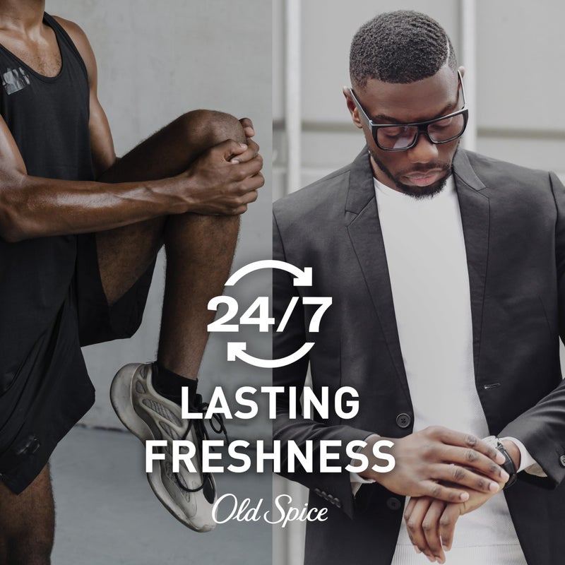 Old Spice مزيل عرق أولد سبايس خالي من الألمنيوم للرجال، حماية من الروائح على مدار 24/7، انتعاش على مدار 24/7 ورائحة تدوم، تيتان برائحة البلوط القديم، 3.0 أونصة (عبوة من 3)  - Image 4