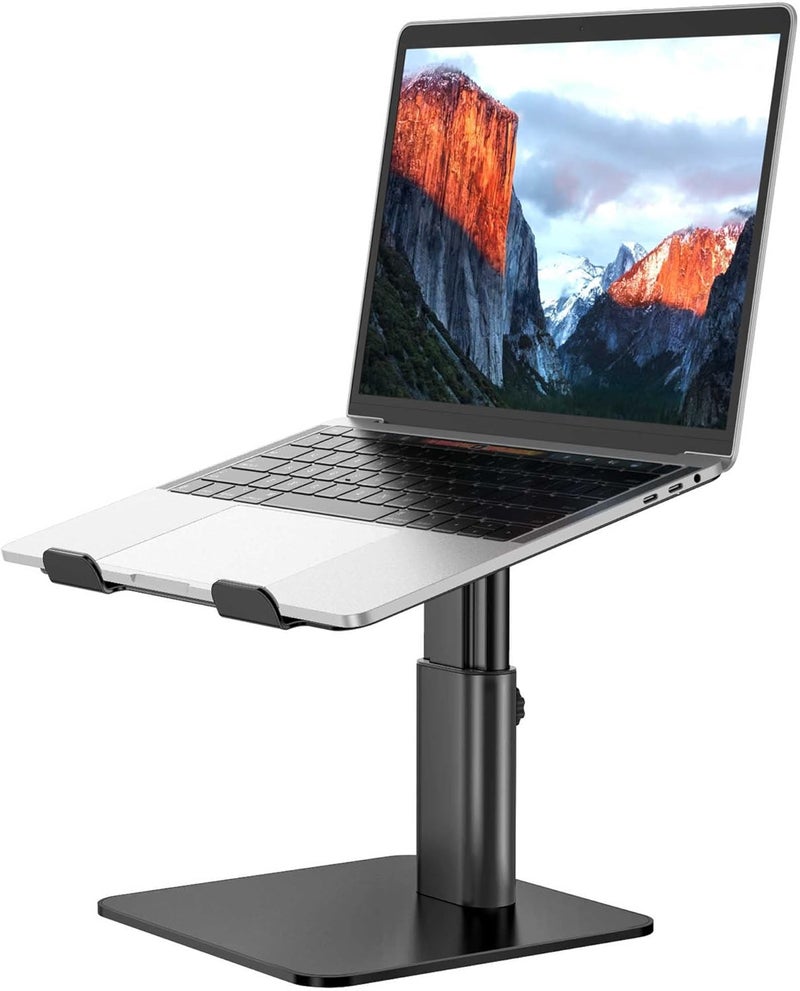 LSX6N Adjustable Ergonomic Laptop Stand for 10-15.6" Laptops (Black) - Image 1