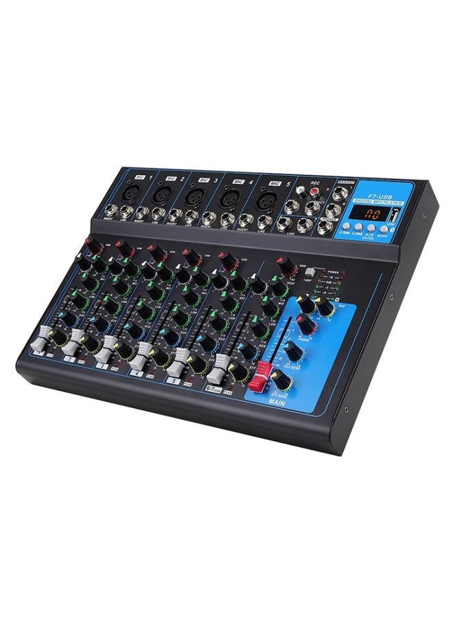 F7 Home 7-channel Bluetooth USB Reverb Mixer, US Plug(Black) - pzsku/ZC10E85D0CA15801A497DZ/45/_/1731458464/71e0905d-a376-4067-ab21-3deed185971b