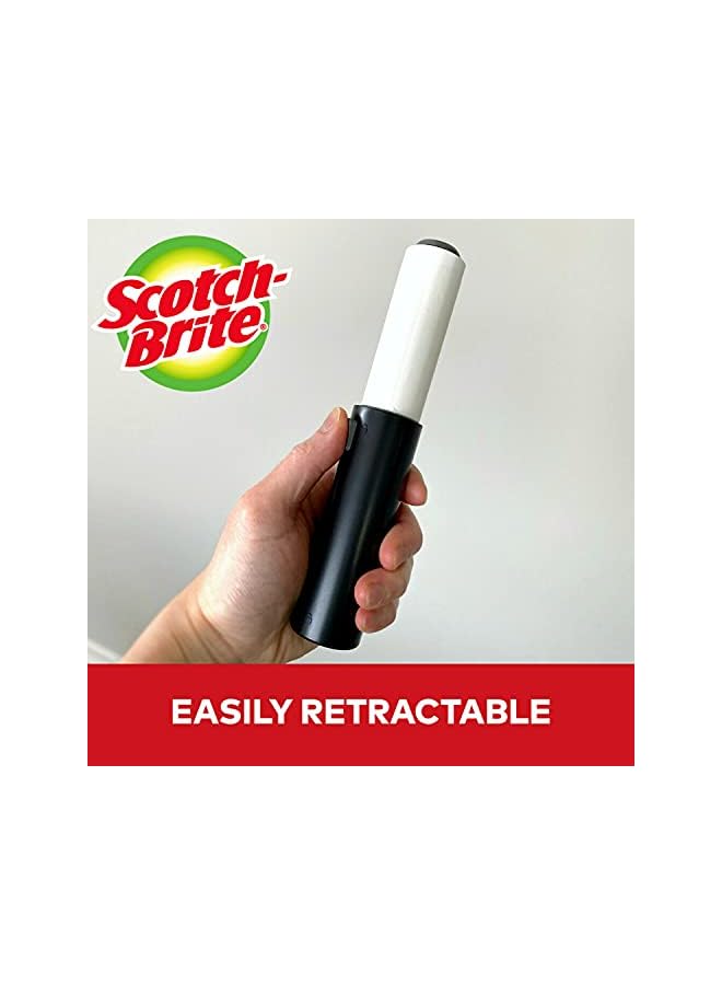 PROMASS Mini Travel Lint Roller Retractable, 30 sheets, Ideal for cleaning dust, hair, from Clothes and Fabric, 1 lint roller/pack  - Image 2