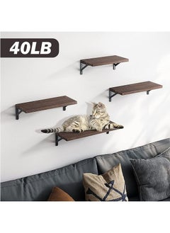 Arabest Floating Shelves, Dark Carbonized Black, 4 Sets of Wall Mounted Shelf for Bathroom Decor, Floating Book Shelves for Wall, Bedroom, Living Room or Kitchen  - Image 4