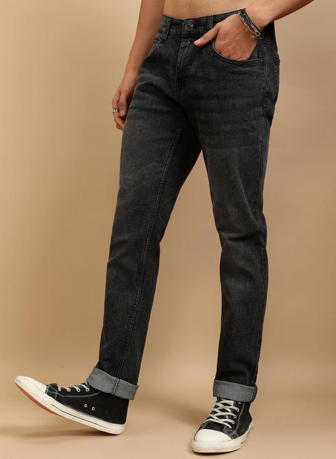 HIGHLANDER Mid-Rise Slim Fit Stretchy Faded Jeans - Image 4
