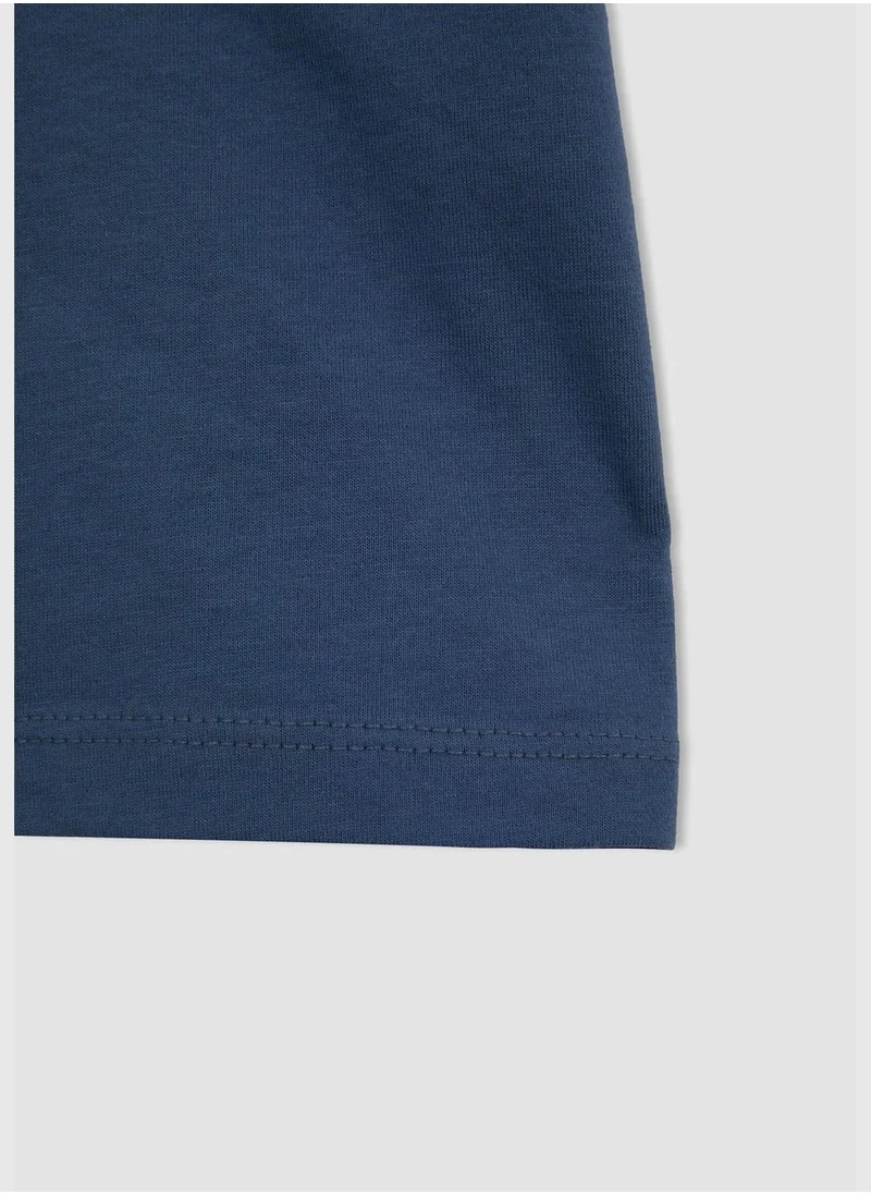 DeFacto Regular Fit Short Sleeve Text Print T-Shirt