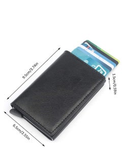 Daytoyz Card Holder with RFID Technology - amazingEGP - Wallet Men Carbon Fiber Leather Slim Thin Smart Wallet Minimalist Wallet Gift Protect Your CC info RFID Technology  - Image 2
