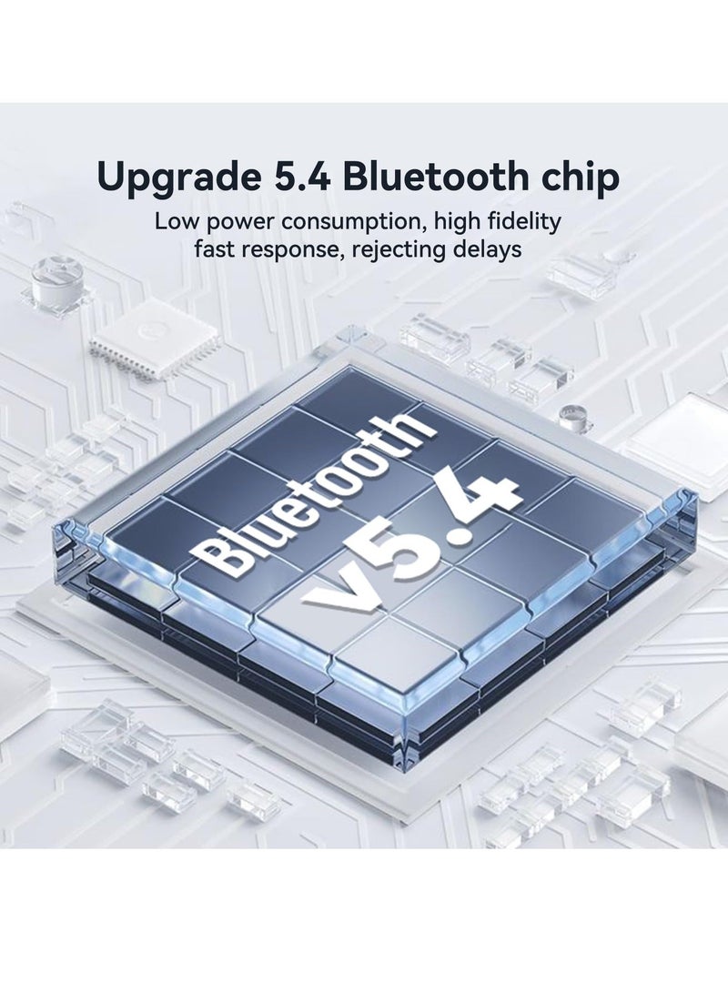 مستقبل وم transmitter صوتي بلوتوث 5.4 M10 RGB المحسن للتلفاز، نظام الصوت المنزلي/المكبرات الصوتية، محول صوت بلوتوث مع شاشة، USB، RCA، 3.5mm AUX، إدخال/إخراج راديو FM - Image 2