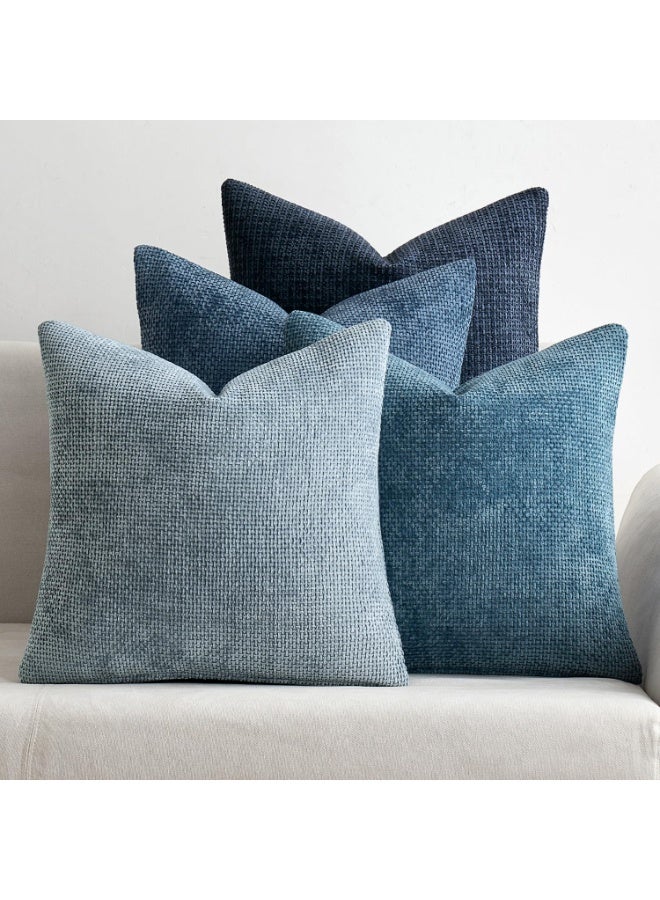 Chenille Pillow Covers Set of 4,   Cushion Cover，Neutral Soft Decorative Throw Pillow Covers for Farmhouse Boho Modern Home Decor, Couch, Sofa, Living Room 45cm x45cm - Image 1