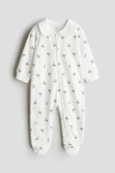 H&M Collared zip-up sleepsuit