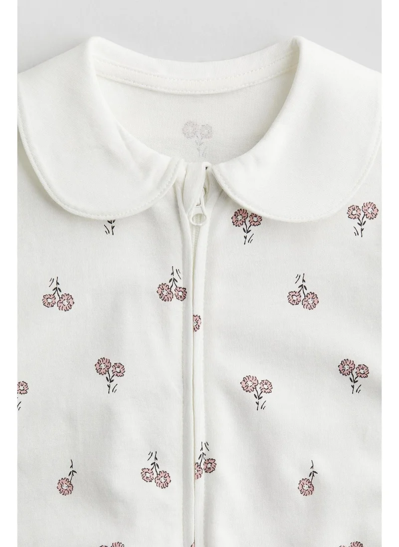 H&M Collared zip-up sleepsuit