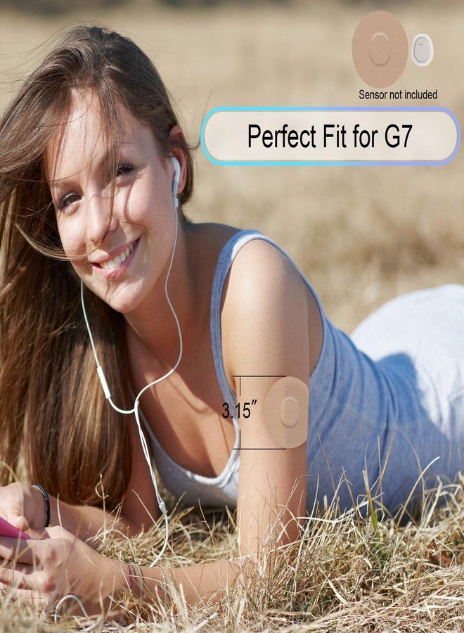 iFunyo عبوة من 35 لاصقة مقاومة للماء لجهاز Dexcom G7 و Stelo، تبقى ثابتة لمدة 15 يومًا - Image 3