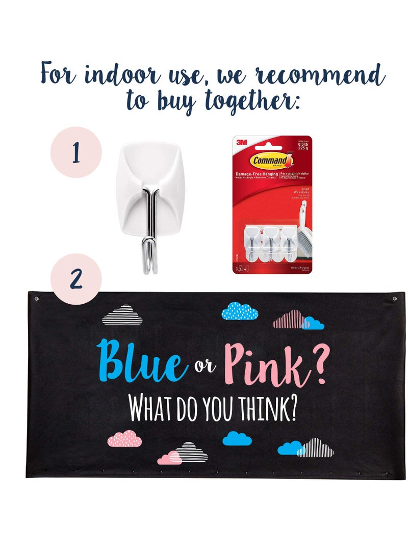 Excefore Baby Gender Reveal Balloon, Party Supplies Kit with Decorations Games Gender Balloon He or She, Party Games Kit (Blue or Pink?) - Image 4