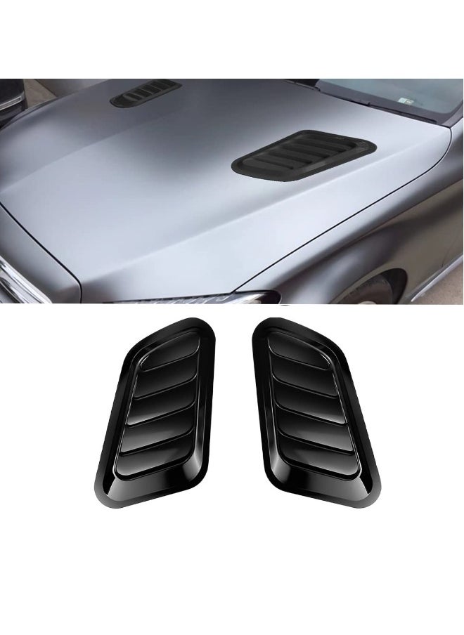 Generic Car Hood Sticker False Vents, 2pcs Universal Hood Decoration Air Vents for Car Hood Cover, Bonnet Vent Decal Air Intake Trim Cover  - Image 1