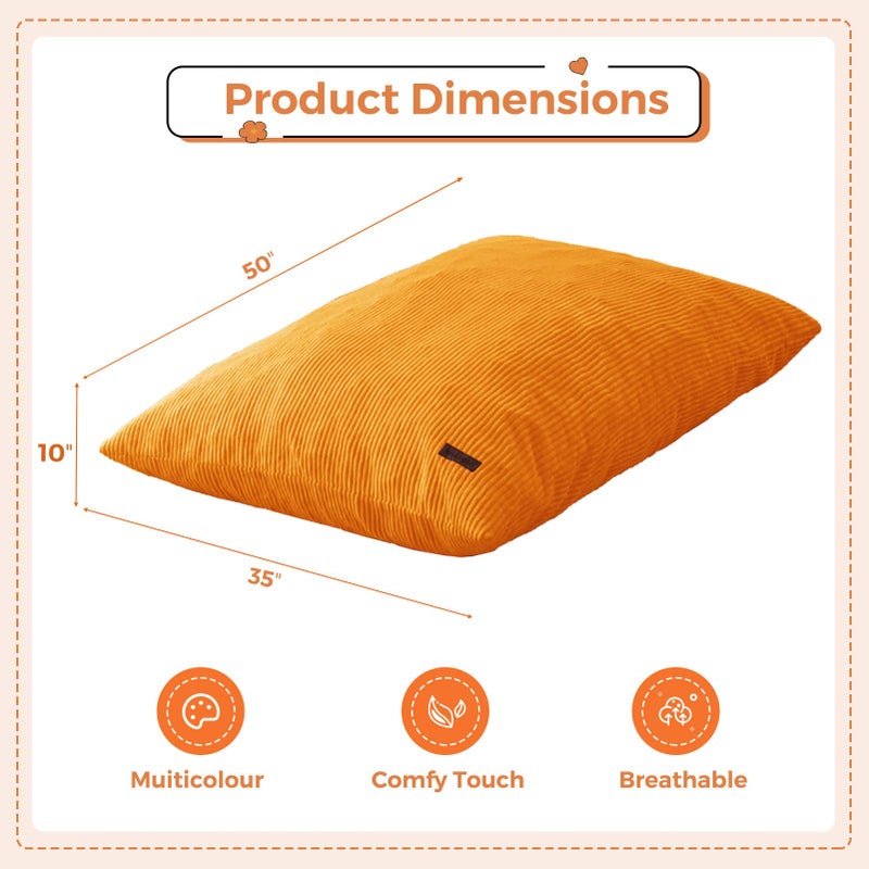 MAXYOYO 3 in 1 Kids Bean Bag Chair Bed, Convertible Chair Folds from Bean Bag to Lounger, Child Floor Sofa for Gaming, Reading, Floor Mattress with High-Density Foam Filling - Image 2