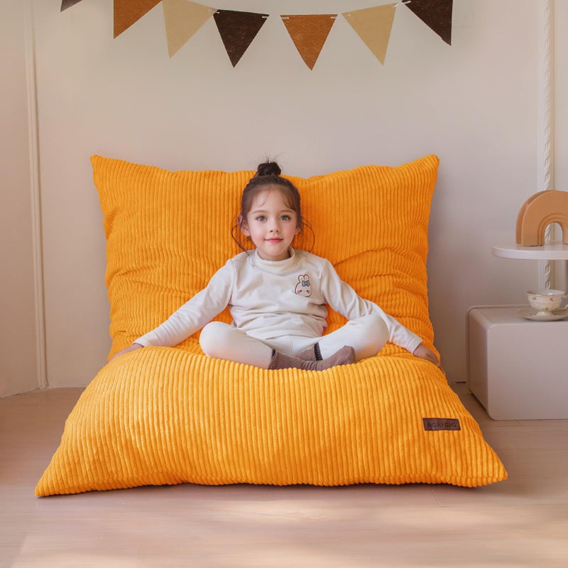 MAXYOYO 3 in 1 Kids Bean Bag Chair Bed, Convertible Chair Folds from Bean Bag to Lounger, Child Floor Sofa for Gaming, Reading, Floor Mattress with High-Density Foam Filling - Image 1