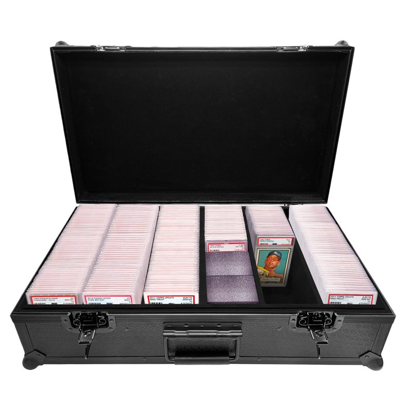 CARDKINGPRO Hard Storage Case for 250 Graded Cards Slabs Designed for PSA BGS CGC Toploaders OneTouch etc Strong Protection Lockable Box with Foam Blocks - Image 2