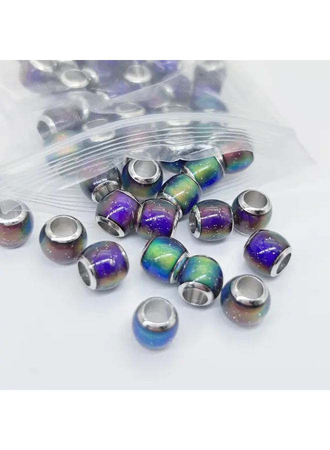 15pcs Temperature Sensitive Color Changing Glass Beads Large Hole For Jewelry Making DIY - Image 2