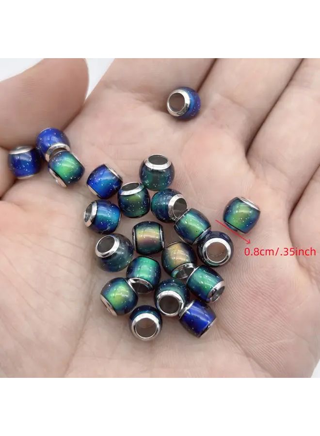 15pcs Temperature Sensitive Color Changing Glass Beads Large Hole For Jewelry Making DIY - Image 4
