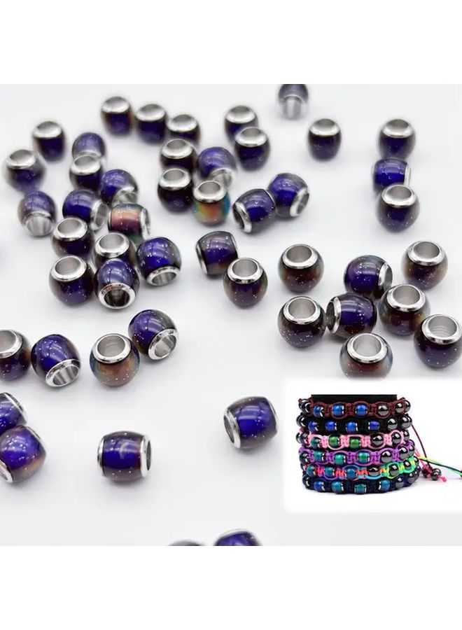 15pcs Temperature Sensitive Color Changing Glass Beads Large Hole For Jewelry Making DIY - Image 3