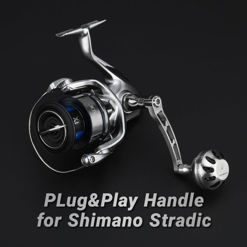 GOMEXUS Power Handle Compatible with Shimano Stradic FL FM Stella Ultegra FB Twin Power FD Spinning Reel(Not for sw) - Image 2