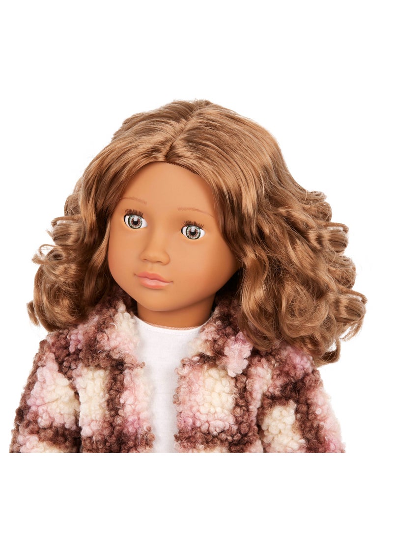 Our Generation - Ana 18-Inch Fashion Doll In Faux Shearling Jacket Trendy Style And Interactive Play Soft Body With Movable Limbs, Fabric Clothing Age 3 Years And Up - Image 1