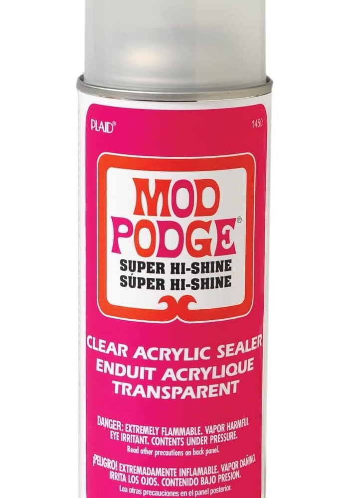 Mod Podge Super Hi-Shine Clear Acrylic Sealer - 11 Ounce Spray - Image 1