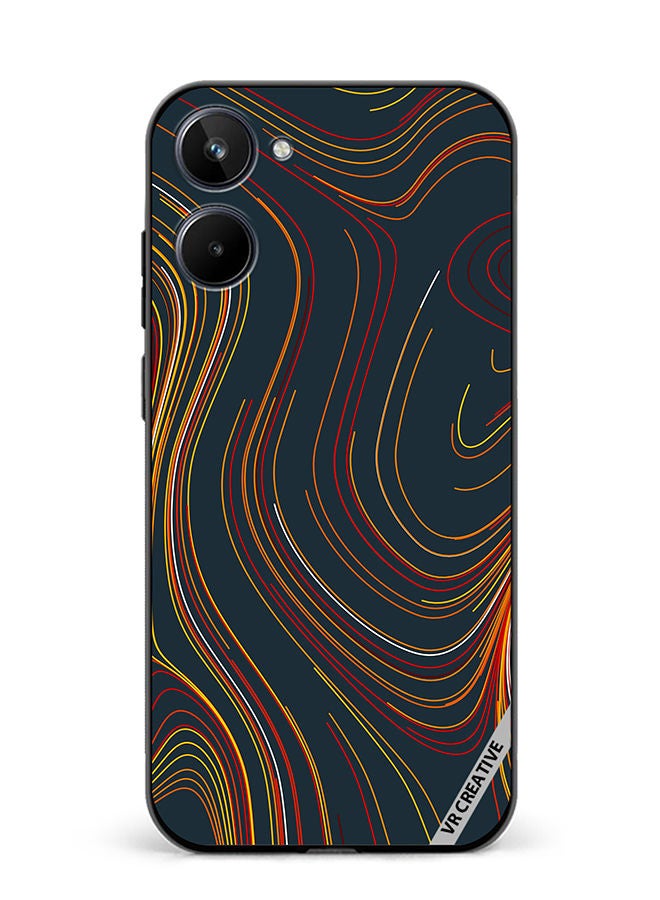 VR CREATIVE Protective Case Cover For Realme 10 Layers Design Multicolour - Image 1