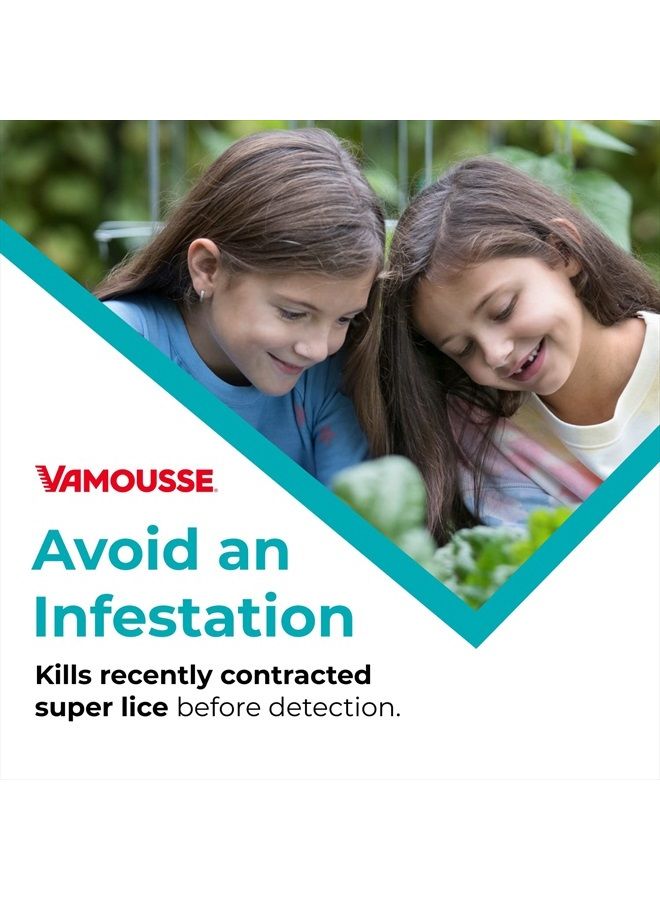 Vamousse شامبو الدفاع ضد القمل اليومي، يقتل القمل الفائق ويدافع ضد الإصابة، يحتوي على الأوكالبتوس (10.0 أونصة) - Image 2