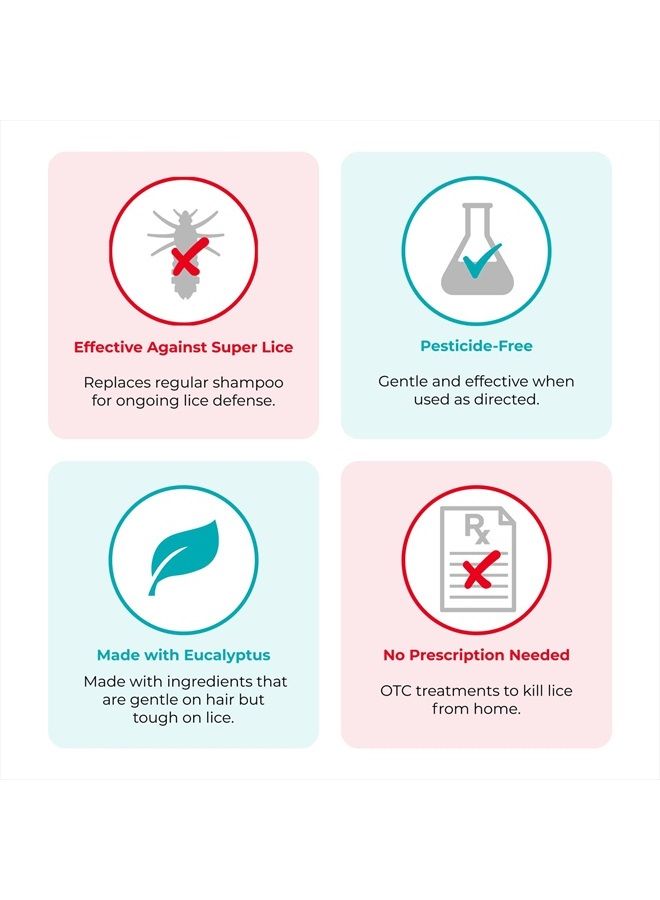 Vamousse شامبو الدفاع ضد القمل اليومي، يقتل القمل الفائق ويدافع ضد الإصابة، يحتوي على الأوكالبتوس (10.0 أونصة) - Image 3