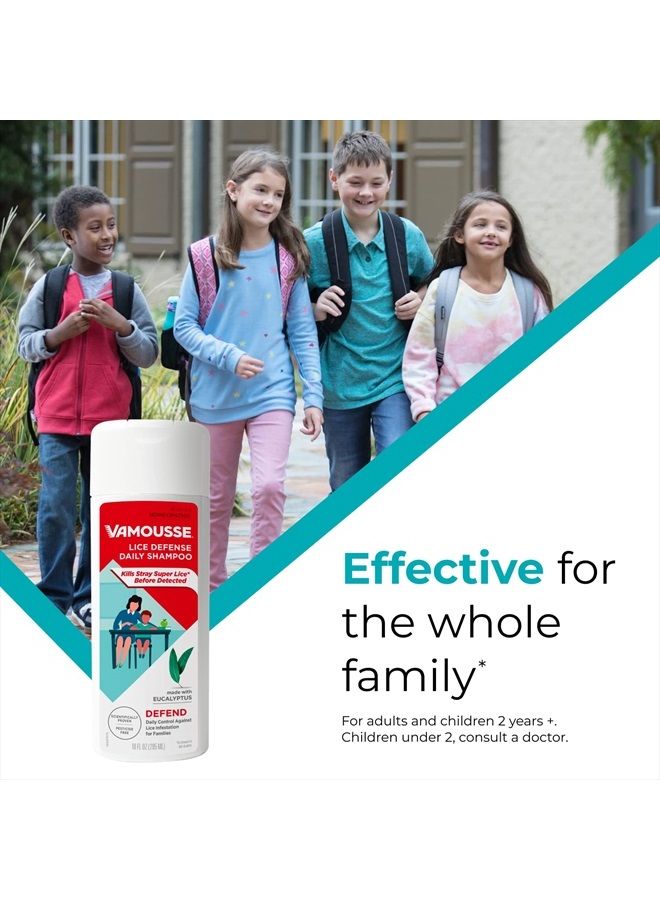 Vamousse شامبو الدفاع ضد القمل اليومي، يقتل القمل الفائق ويدافع ضد الإصابة، يحتوي على الأوكالبتوس (10.0 أونصة) - Image 4