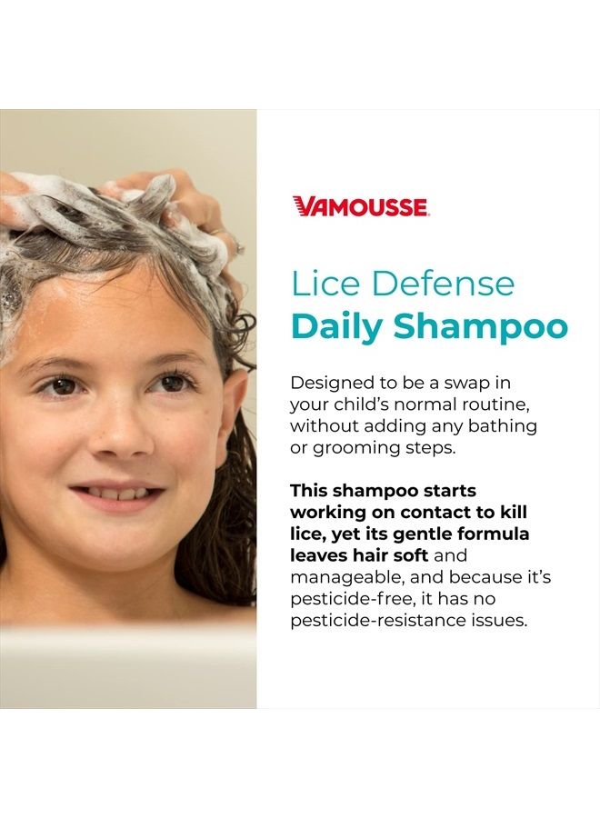 Vamousse شامبو الدفاع ضد القمل اليومي، يقتل القمل الفائق ويدافع ضد الإصابة، يحتوي على الأوكالبتوس (10.0 أونصة) - Image 5