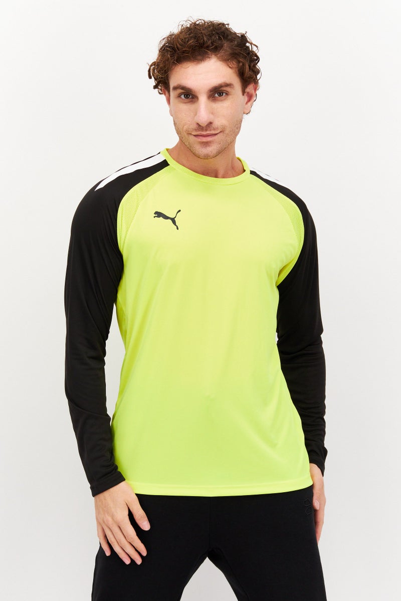 PUMA Men Sportswear Fit Long Sleeves Training Sweatshirt, Yellow - Image 1