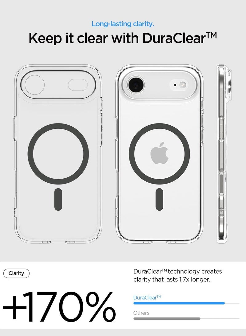 Spigen Ultra Hybrid MagFit iPhone 17 Air Case Cover with MagSafe (2025) - Clear Graphite - Image 4