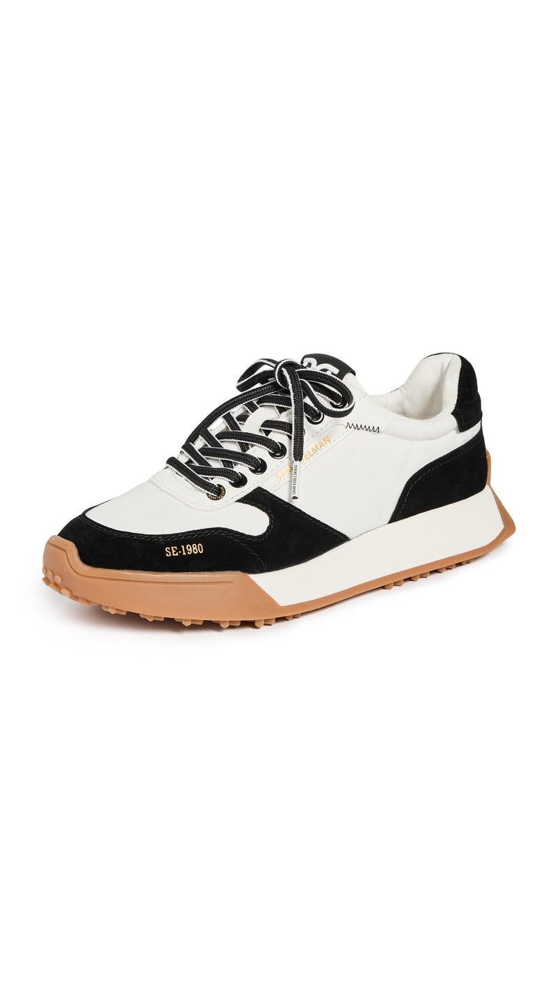 Sam Edelman Layla Sneaker Black/White 8.5 Medium - Image 1