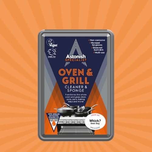 Astonish Specialist Oven & Grill Cleaner & Sponge, 250g – Heavy Duty Degreaser Paste with Orange Oil – Restores Shine to Ovens, Grills & Racks – No Harsh Chemicals, 3 Pack - Image 2