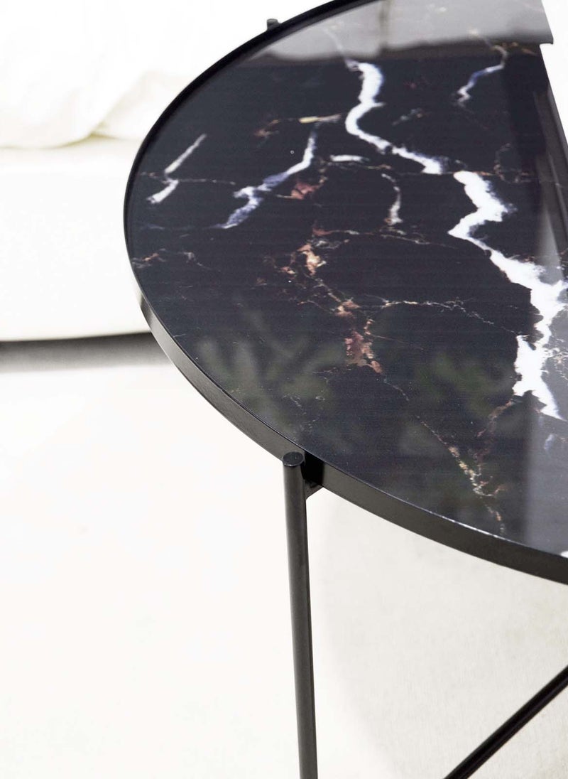 Sharpdo Round Coffee Table, Simple Modern Living Room, Home Tempered Glass, Light Luxury Style Combination Table - Image 3